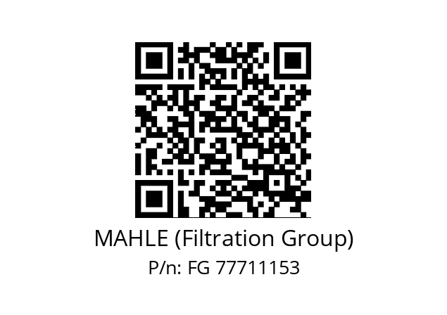   MAHLE (Filtration Group) FG 77711153