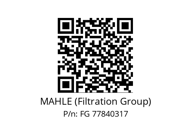   MAHLE (Filtration Group) FG 77840317