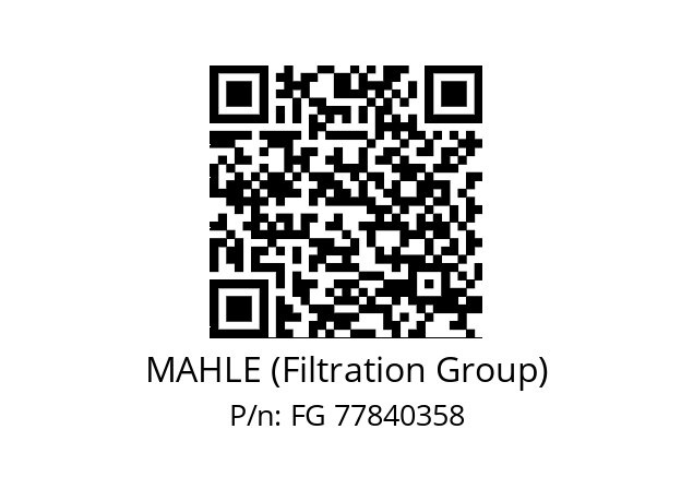   MAHLE (Filtration Group) FG 77840358