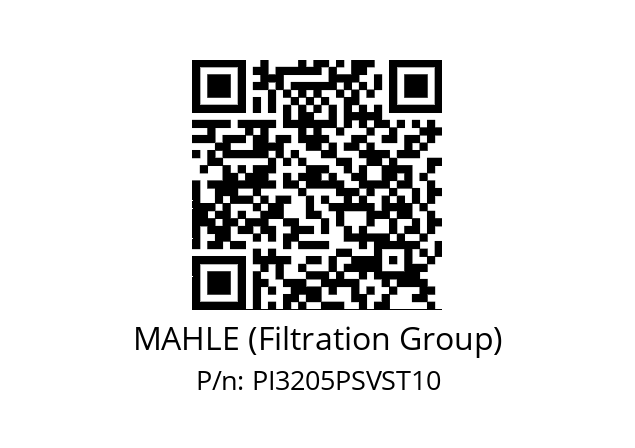   MAHLE (Filtration Group) PI3205PSVST10