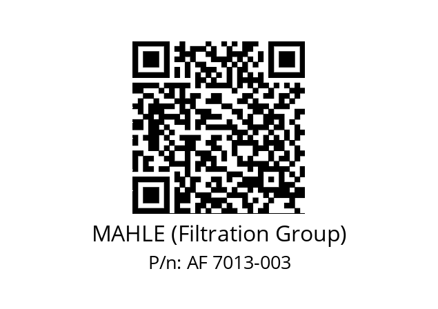   MAHLE (Filtration Group) AF 7013-003