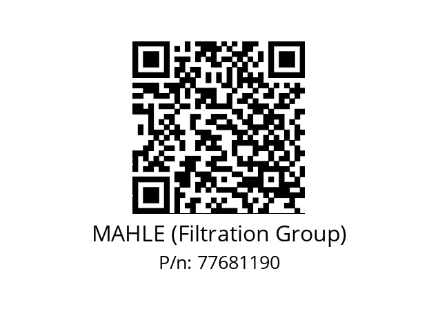   MAHLE (Filtration Group) 77681190