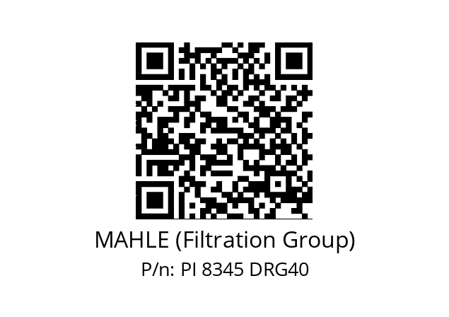   MAHLE (Filtration Group) PI 8345 DRG40