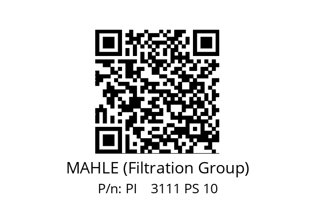   MAHLE (Filtration Group) PI    3111 PS 10