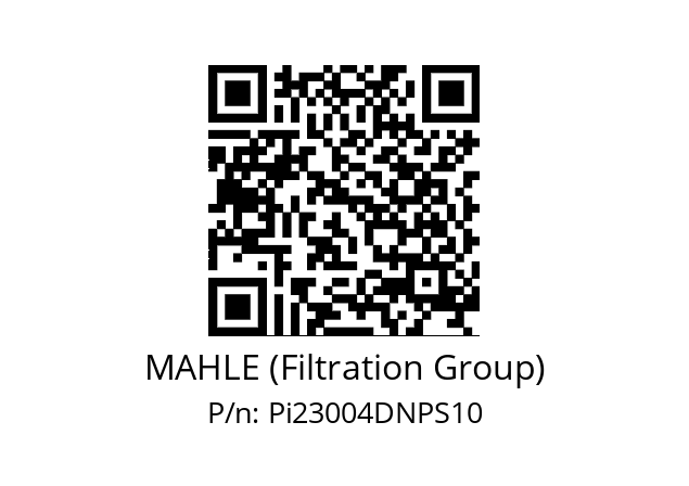   MAHLE (Filtration Group) Pi23004DNPS10