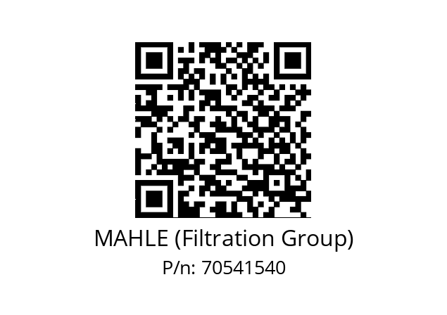   MAHLE (Filtration Group) 70541540