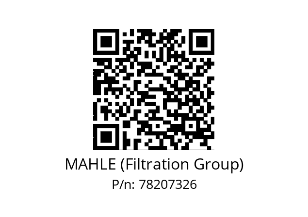   MAHLE (Filtration Group) 78207326