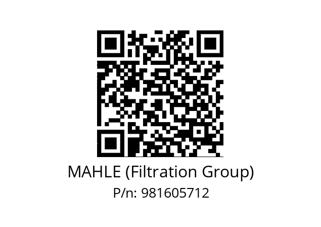   MAHLE (Filtration Group) 981605712