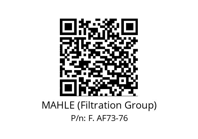   MAHLE (Filtration Group) F. AF73-76