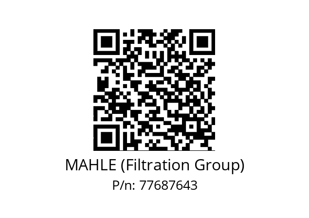   MAHLE (Filtration Group) 77687643