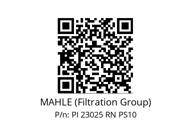   MAHLE (Filtration Group) PI 23025 RN PS10