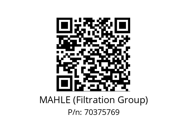   MAHLE (Filtration Group) 70375769