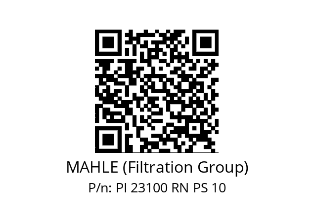   MAHLE (Filtration Group) PI 23100 RN PS 10