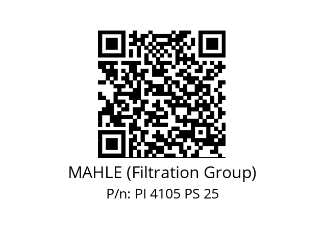   MAHLE (Filtration Group) PI 4105 PS 25