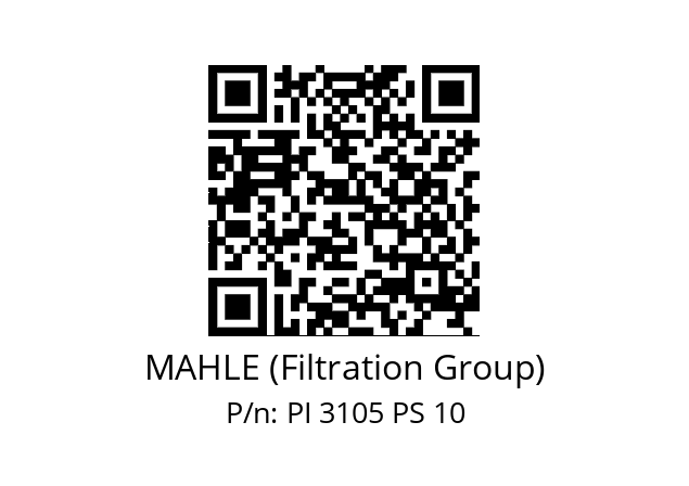   MAHLE (Filtration Group) PI 3105 PS 10