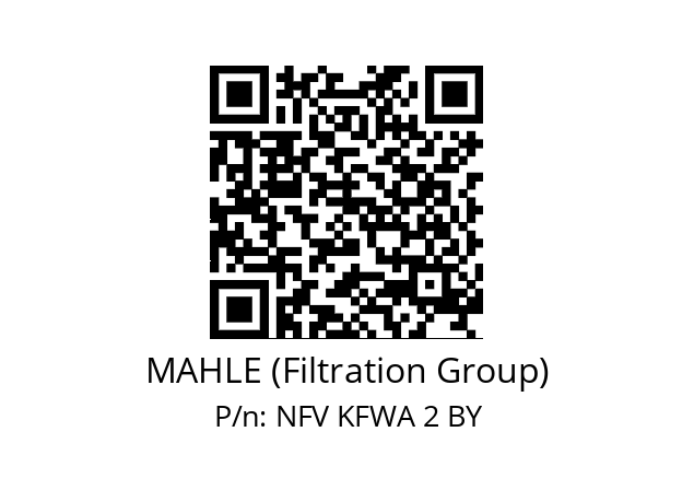   MAHLE (Filtration Group) NFV KFWA 2 BY