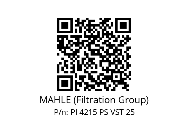   MAHLE (Filtration Group) PI 4215 PS VST 25