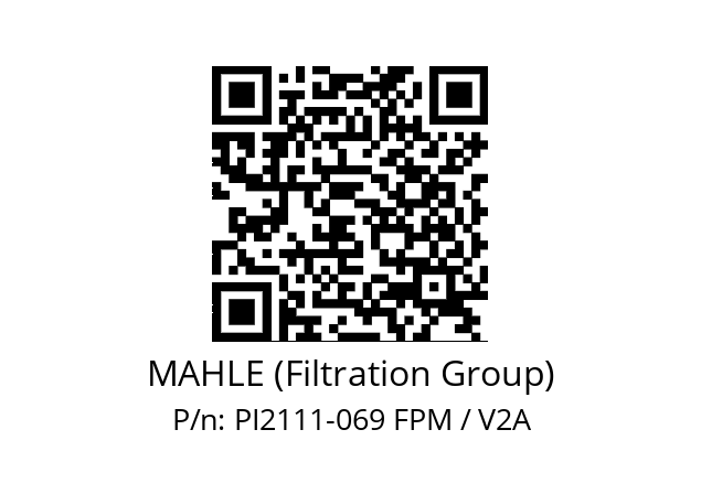   MAHLE (Filtration Group) PI2111-069 FPM / V2A