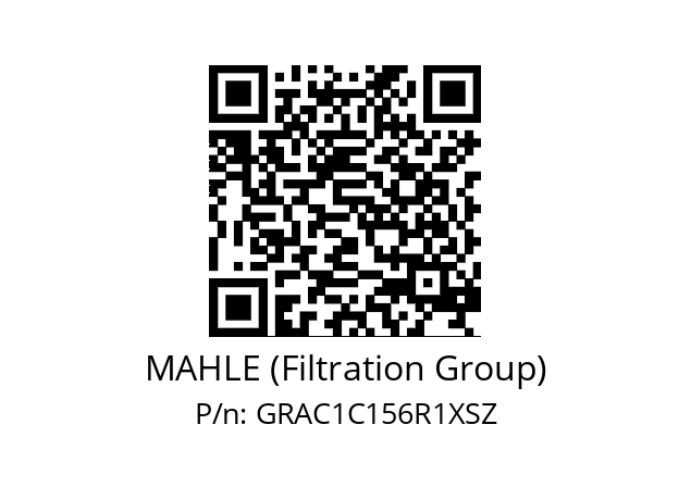   MAHLE (Filtration Group) GRAC1C156R1XSZ