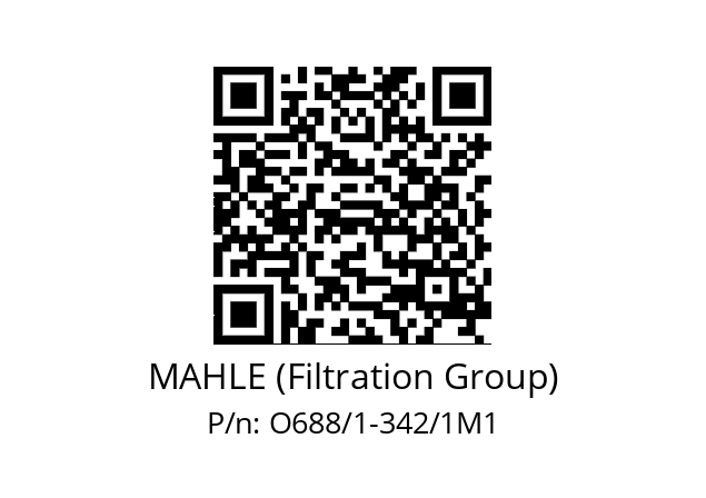   MAHLE (Filtration Group) O688/1-342/1M1