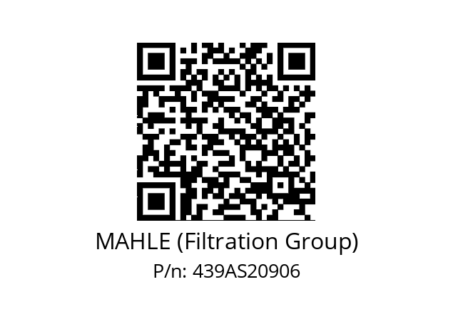   MAHLE (Filtration Group) 439AS20906