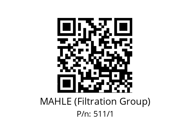   MAHLE (Filtration Group) 511/1