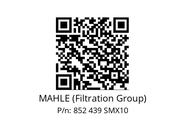   MAHLE (Filtration Group) 852 439 SMX10