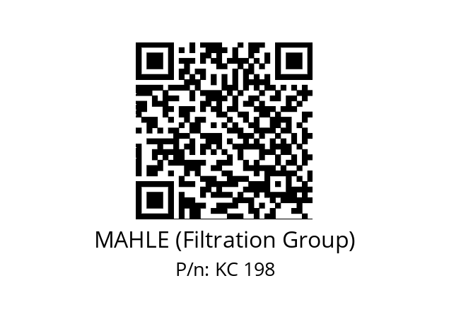   MAHLE (Filtration Group) KC 198