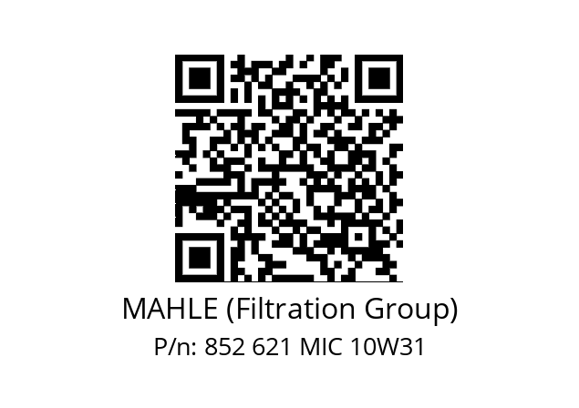   MAHLE (Filtration Group) 852 621 MIC 10W31