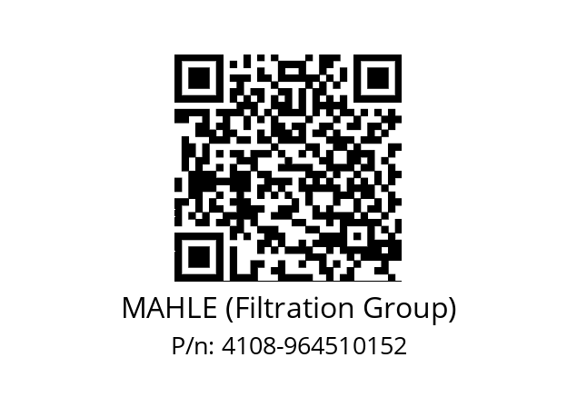   MAHLE (Filtration Group) 4108-964510152