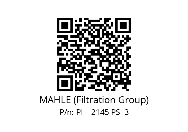   MAHLE (Filtration Group) PI    2145 PS  3