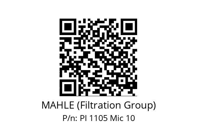   MAHLE (Filtration Group) PI 1105 Mic 10