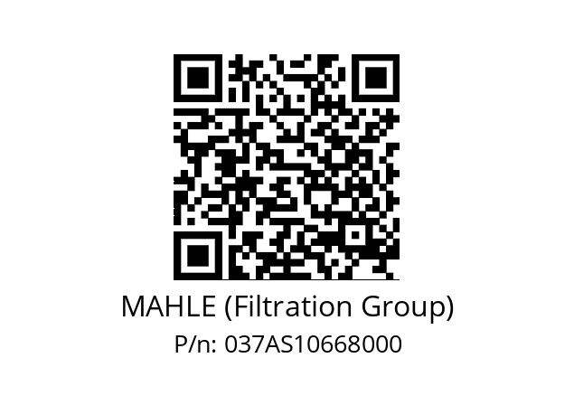   MAHLE (Filtration Group) 037AS10668000