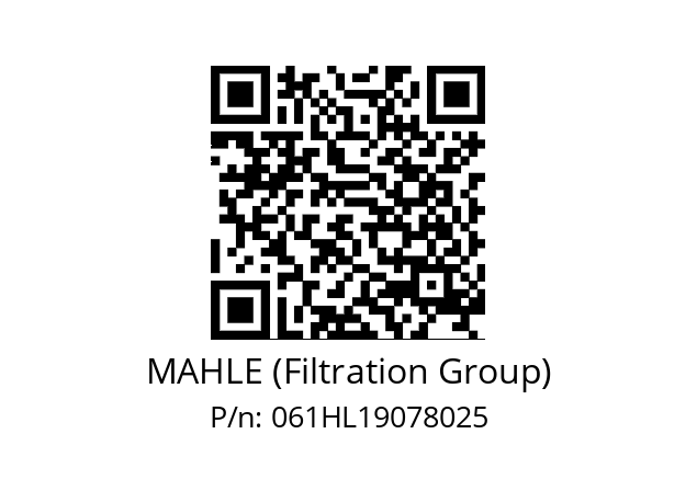   MAHLE (Filtration Group) 061HL19078025