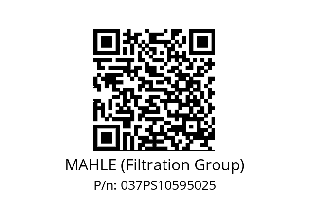   MAHLE (Filtration Group) 037PS10595025