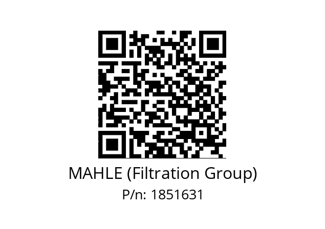   MAHLE (Filtration Group) 1851631