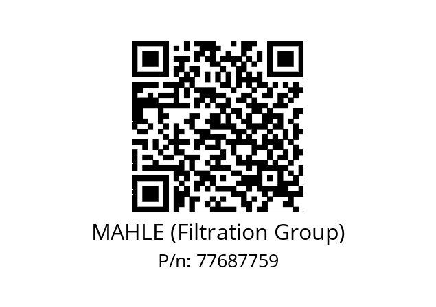   MAHLE (Filtration Group) 77687759