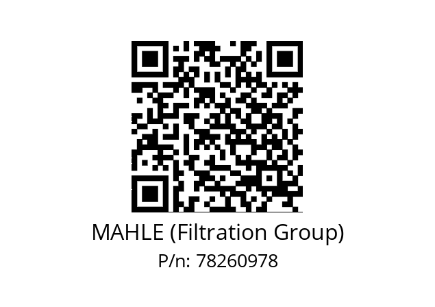   MAHLE (Filtration Group) 78260978