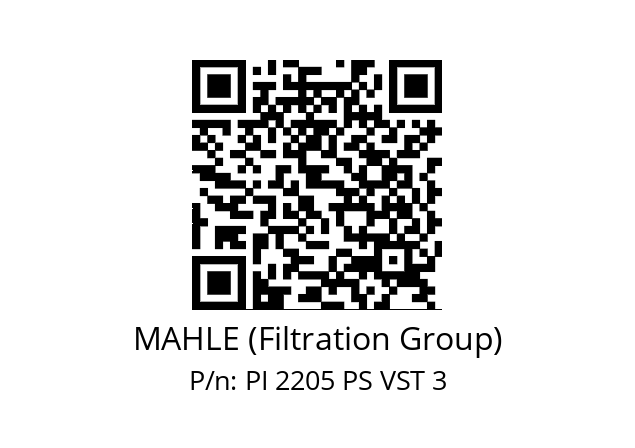   MAHLE (Filtration Group) PI 2205 PS VST 3