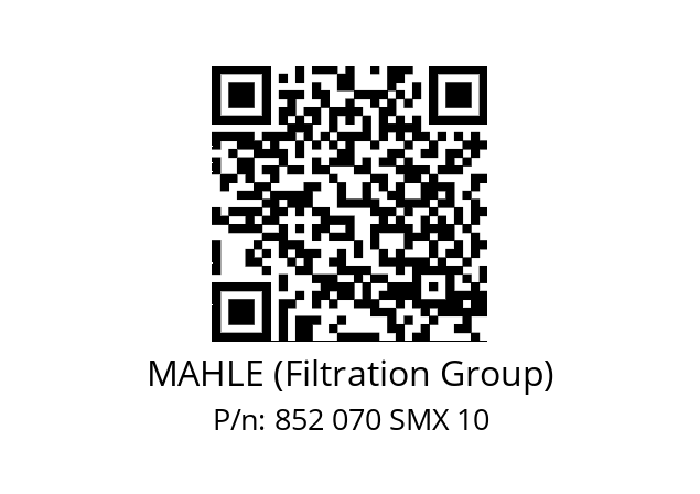   MAHLE (Filtration Group) 852 070 SMX 10