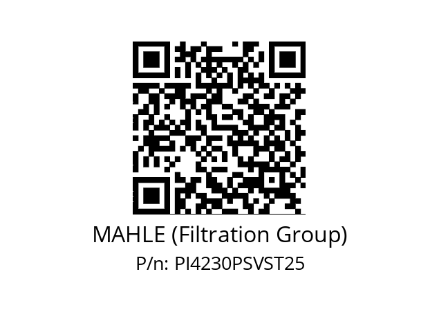   MAHLE (Filtration Group) PI4230PSVST25