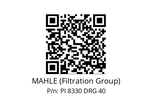   MAHLE (Filtration Group) PI 8330 DRG 40