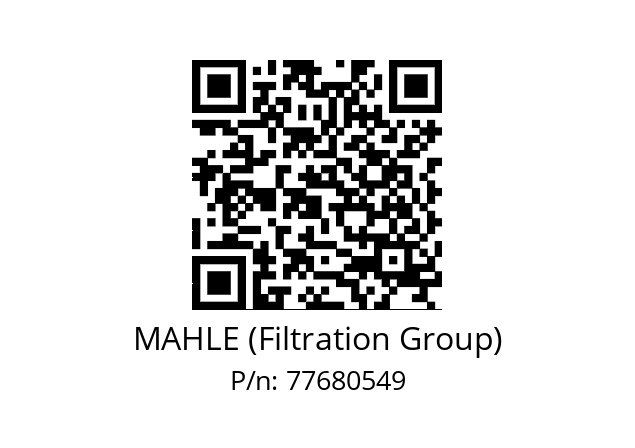   MAHLE (Filtration Group) 77680549