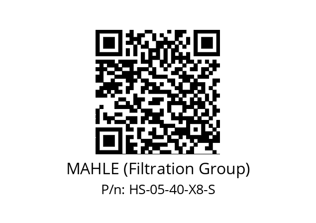   MAHLE (Filtration Group) HS-05-40-X8-S