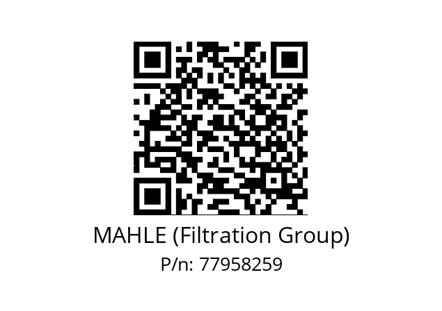   MAHLE (Filtration Group) 77958259