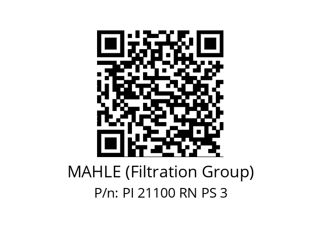   MAHLE (Filtration Group) PI 21100 RN PS 3