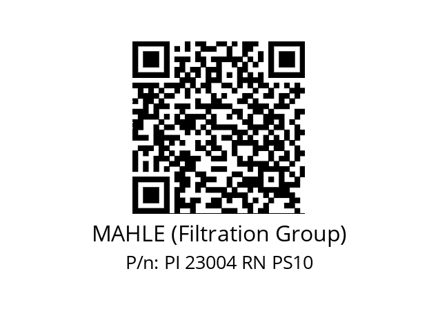   MAHLE (Filtration Group) PI 23004 RN PS10