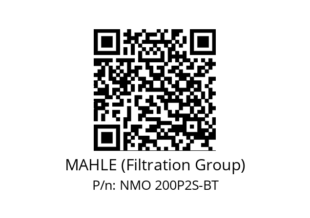   MAHLE (Filtration Group) NMO 200P2S-BT