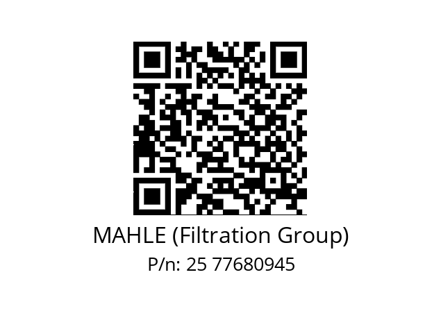   MAHLE (Filtration Group) 25 77680945