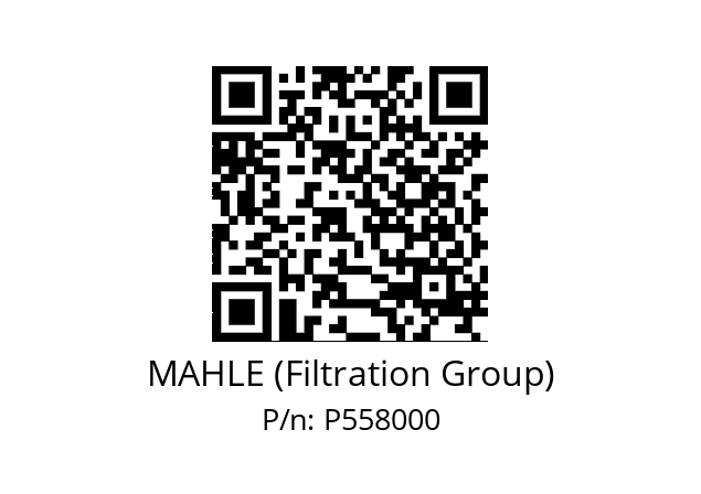   MAHLE (Filtration Group) Р558000